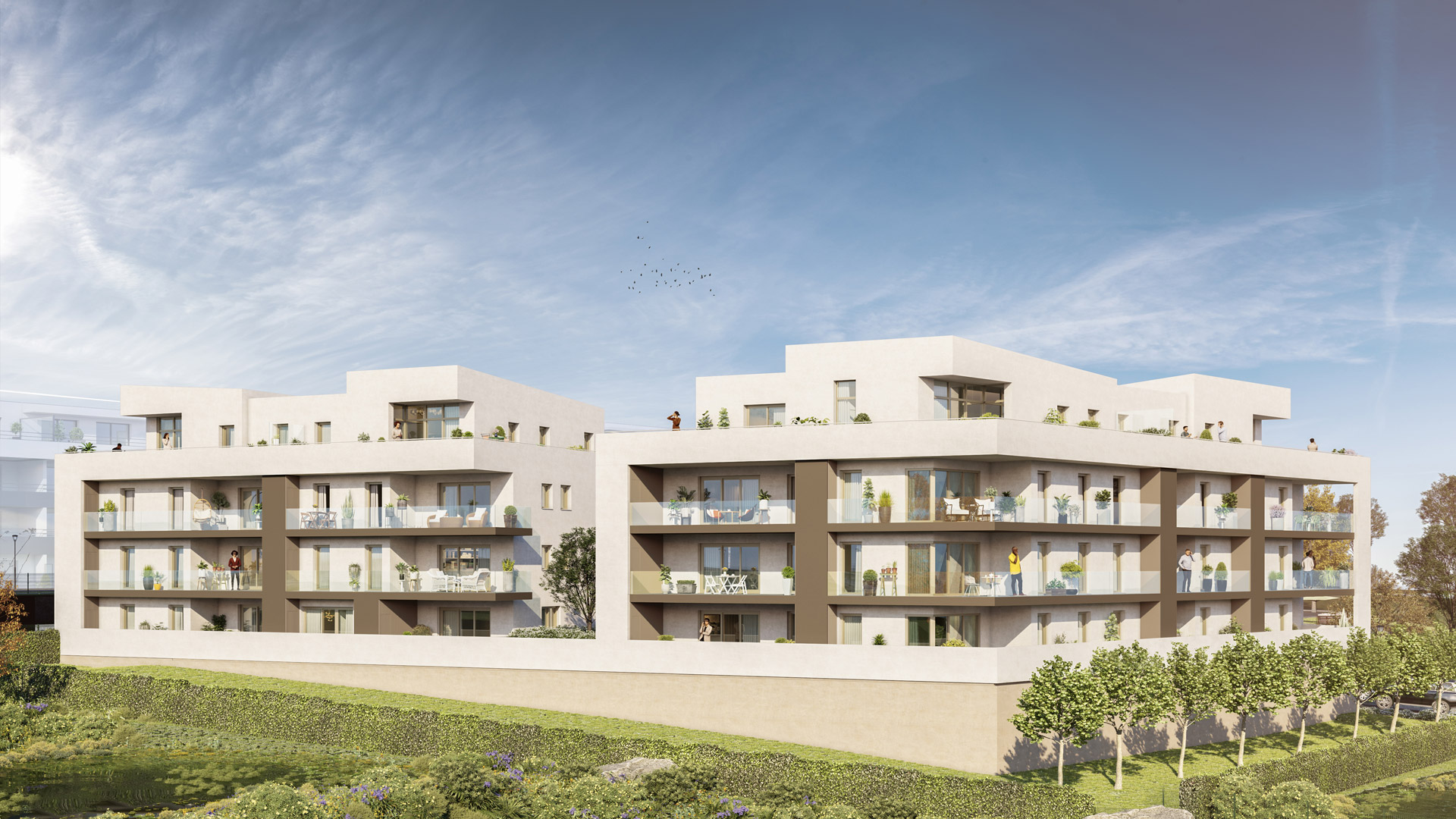 Lucas Habitat Aménagement - Résidence Les Jardins de la Horgne - Appartements neufs à Montigny-lès-Metz - Vue extérieure