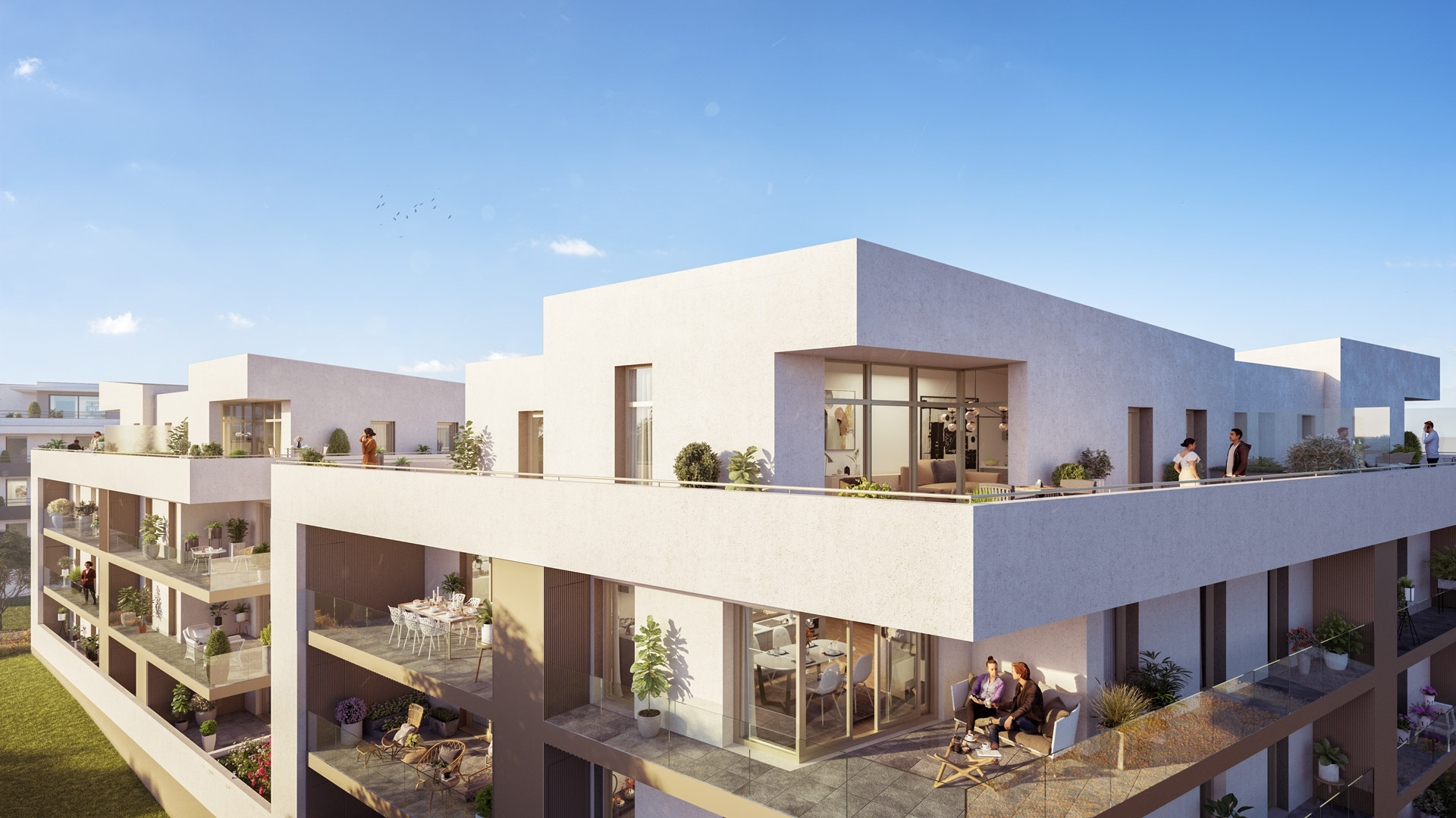 Lucas Habitat Aménagement - Résidence Les Jardins de la Horgne - Appartements neufs à Montigny-lès-Metz - Vue extérieure